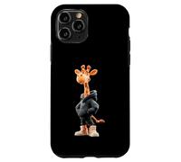 Custodia per iPhone 11 Pro Giraffe Cool Cute Kawaii Cartoon Safari Uomini Donne Bambini