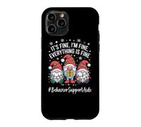 Custodia per iPhone 11 Pro Gnomo aiutante per il comportamento, tutto è bello Natale