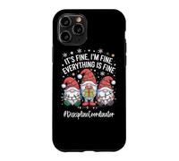 Custodia per iPhone 11 Pro Gnomo coordinatore della disciplina Everything Is Fine Christmas