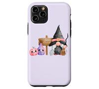 Custodia per iPhone 11 Pro Gnomo strega pastello Halloween zucca rosa grafica