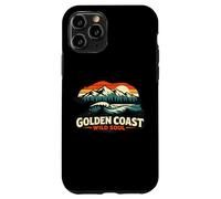 Custodia per iPhone 11 Pro Golden Coast Wild Soul Orso Surf California Retro