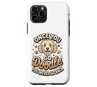 Custodia per iPhone 11 Pro Goldendoodle Mom Goldendoodle Dad Once You Go Doodle Proprietario