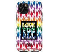 Custodia per iPhone 11 Pro Good Luck Trolls Love For All Rainbow