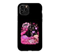 Custodia per iPhone 11 Pro Gossip Cats Purr-ty Y2K - Umorismo rosa