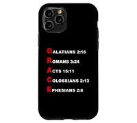 Custodia per iPhone 11 Pro GRACE Acrostic - 5 Christian Faith Bible Verse Scriptures