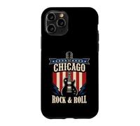 Custodia per iPhone 11 Pro Grafica della città della musica rock and roll di Chicago