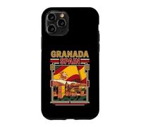 Custodia per iPhone 11 Pro Grafica di viaggio vintage bandiera della Spagna Granada