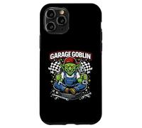 Custodia per iPhone 11 Pro Grafica divertente di Garage Goblin, meccanica, umorismo, officina