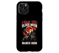 Custodia per iPhone 11 Pro Grafica retrò I Saw The Blood Moon 2026 Howling Wolves