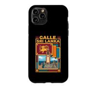 Custodia per iPhone 11 Pro Grafico di viaggio storico del forte della bandiera dello Sri Lanka di Galle