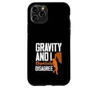 Custodia per iPhone 11 Pro Gravity And I Rispettosamente non sono d'accordo Arrampicata Divertente
