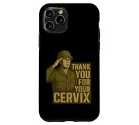Custodia per iPhone 11 Pro GRAZIE PER IL TUO CERVIX - Retro Military Humor