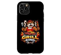 Custodia per iPhone 11 Pro Grill King Bulldog BBQ Mascotte Grafica