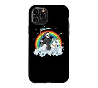 Custodia per iPhone 11 Pro Grim Reaper Riding Unicorn | Aesthetic Pastel Goth Girls