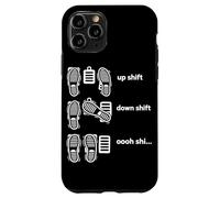 Custodia per iPhone 11 Pro Guida manuale Spostamento verso il basso Maiusc Divertente Auto Guy Alla deriva