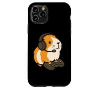 Custodia per iPhone 11 Pro Guinea Pig Videogiochi Gaming Amante degli animali Geek Gamer Pun