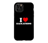 Custodia per iPhone 11 Pro Hackathon Amore Divertente Hack Con Evento Codice Hacking Concorso Fan