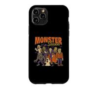 Custodia per iPhone 11 Pro Halloween Mostri Retro Groovy 1960 Cartoon Spooky Stagione