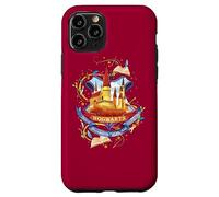 Custodia per iPhone 11 Pro Harry Potter Watercolor Hogwarts Crest