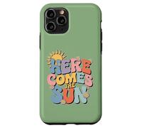 Custodia per iPhone 11 Pro Here Comes The Sun Retro Flower Spring Happy Summer