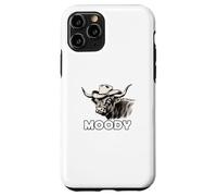 Custodia per iPhone 11 Pro Highland Cow Lover Moody Western Cattle Rancher