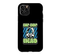 Custodia per iPhone 11 Pro Hip Hop Head 90s Rap Cuffie Estetiche Grafiche