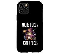 Custodia per iPhone 11 Pro Hocus Pocus I Can't Focus Funny ADHD Cat Saying Humor