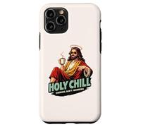 Custodia per iPhone 11 Pro Holy Chill Divertente Gesù Caffè Humor Sinning Ain't Winning