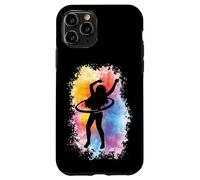 Custodia per iPhone 11 Pro Hoop Girl Hoop Dancer Hooping Hoop Amanti Acquerello Hula