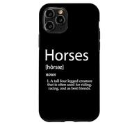 Custodia per iPhone 11 Pro Horse Definition - Kit da equitazione per migliore amico a quattro zampe