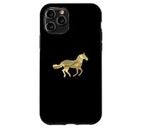 Custodia per iPhone 11 Pro Horse Lovers Golden Horse Equitazione