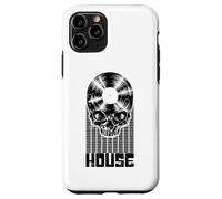 Custodia per iPhone 11 Pro House Music DJ Vinile Record Music Lover Equalizzatore Skull LP