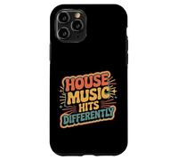 Custodia per iPhone 11 Pro House Music Hits Differently EDM Mood Party -