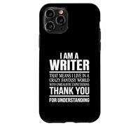 Custodia per iPhone 11 Pro I Am a Writer Funny Author Gift