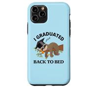 Custodia per iPhone 11 Pro I Graduated Back To Bed - Divertente cappello da laurea con bradipo assonnato
