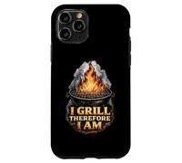 Custodia per iPhone 11 Pro I Grill Therefore I Am Funny BBQ Grill Filosofia