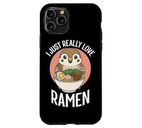 Custodia per iPhone 11 Pro I Just Really Love Ramen Sparrow Noodles Bowl Cup Soup Japan