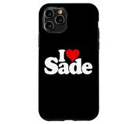 Custodia per iPhone 11 Pro I LOVE HEART SADE NOME SU UN TEE