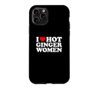 Custodia per iPhone 11 Pro I Love Hot Ginger Women