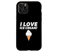 Custodia per iPhone 11 Pro I Love Ice Cream Party Outfit Vanilla Soft Serve Gelato Cone