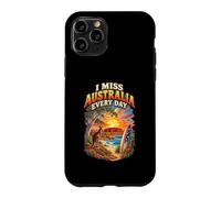 Custodia per iPhone 11 Pro I Miss Australia Every Day Australia Camicia australiana