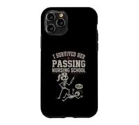 Custodia per iPhone 11 Pro I Survived Her Passing Nursing School Funny Nurse Boyfriend
