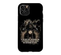 Custodia per iPhone 11 Pro If The Devil Isn't Bothering You... Men Christian Motorcycle