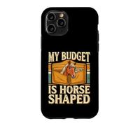 Custodia per iPhone 11 Pro Il mio budget è l'umorismo equestre a forma di cavallo