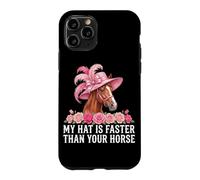 Custodia per iPhone 11 Pro Il mio cappello è più veloce del tuo cavallo Derby Day Horse Racing