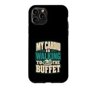 Custodia per iPhone 11 Pro Il mio cardio sta camminando verso la crociera a buffet