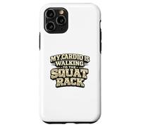 Custodia per iPhone 11 Pro Il mio cardio sta camminando verso lo squat rack, divertente