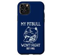 Custodia per iPhone 11 Pro Il mio Pitbull non combatterà ma io sarò American Pitbull Terrier
