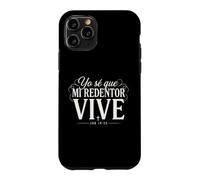 Custodia per iPhone 11 Pro Il mio redentore vive il lavoro in versi della Bibbia cristiana 19:25