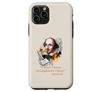 Custodia per iPhone 11 Pro Il mio regno per un cavallo citazione di Shakespeare